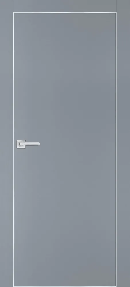 Фото Межкомнатная дверь PX-1 AL кромка с 4-х ст. Серый матовый